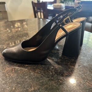Vince Camuto Black Slingback Heels